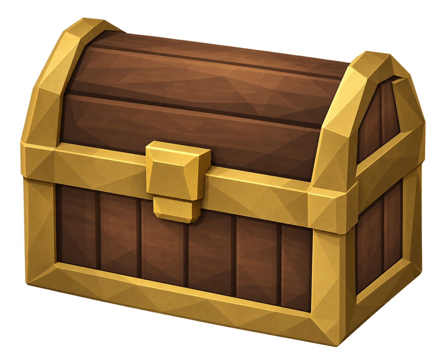 Gold-trimmed bank chest